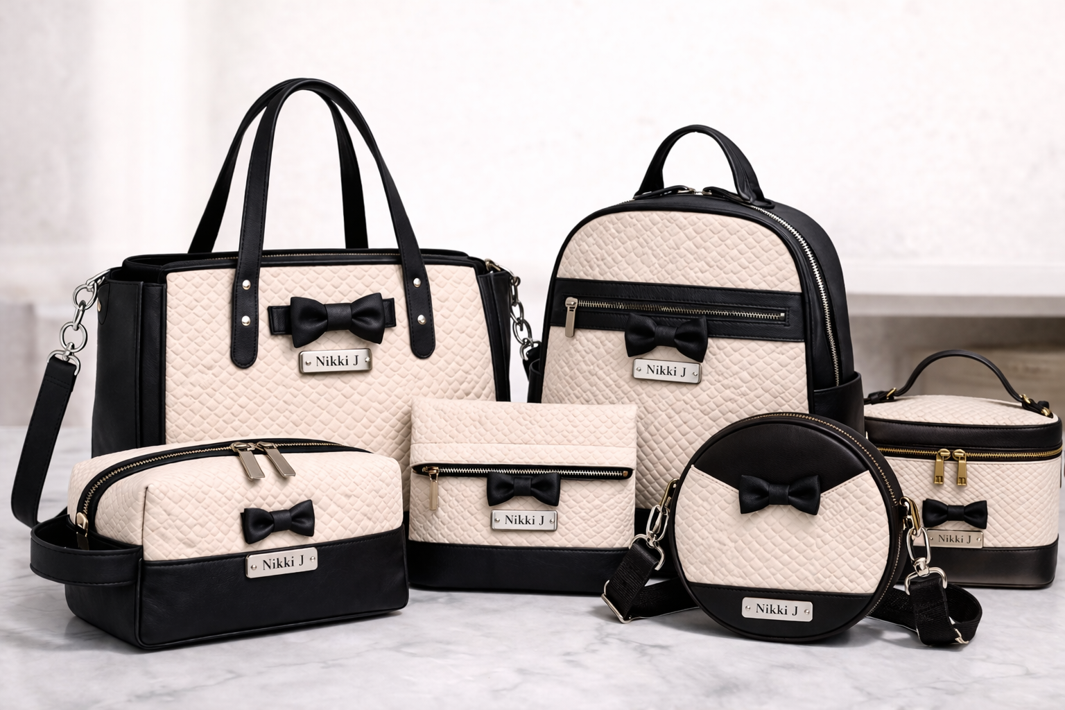 Nikki J Signature Tuxedo Dopp Kit